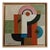 La Part Du Jeu, Contemporary Geometric Abstract Oil Painting, Framed by Sophie Dumont For Sale