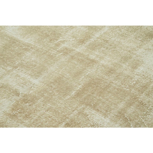 Vintage Turkish Beige Area Rug For Sale - Image 5 of 7