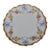 Antique Limoges French Porcelain Plate Floral Garlands Blue Bows Ribbons Gilt For Sale