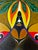 Abstract "God Is Here", Acrylic Painting on Canvas, 2023 For Sale - Image 3 of 3