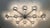Fabio Ltd 21st Century Dieci Polished Chrome Clear Murano Flush Mount by Fabio LTD For Sale - Image 4 of 6
