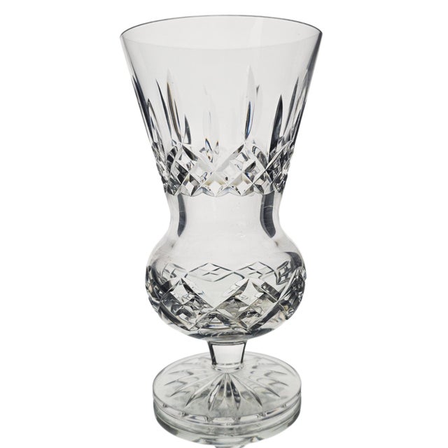 Waterford Lismore Thistle Irish Lead Crystal Vase With Box 7" For Sale - Image 11 of 18
