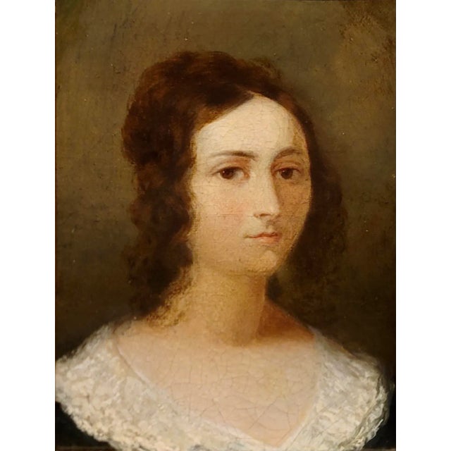 English 18th Century Portrait of a Young Girl - Oil Painting C1780s For Sale - Image 3 of 7
