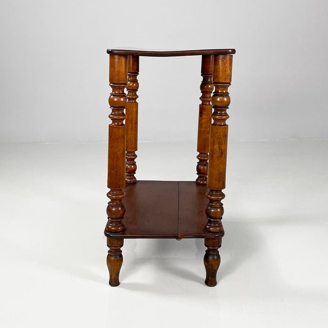 Italian Wooden Coffee Table with Decorated Legs, 1890s For Sale - Image 4 of 18