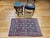 Navy Blue Vintage Persian Malayer Area Rug, Handwoven Allover Geometric Design, Navy & Red, 3’ X 4’ For Sale - Image 8 of 11