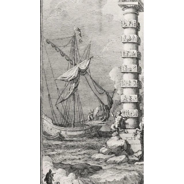 Giuseppe Vasi, Il tempio di Nettuno, Etching, 1760 For Sale - Image 3 of 6