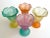 Vintage Mid Century Modern Frosted Glass Multicolor Pastel Parfait Tulip Dessert Cups - Set of 4 For Sale In Kansas City - Image 6 of 13