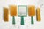Art Deco Antique Shagreen Dresser Set 5-Piece Vanity Grooming Brush Set For Sale - Image 9 of 18
