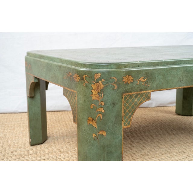 Vintage Hand Painted Coffee Table For Sale - Image 4 of 9