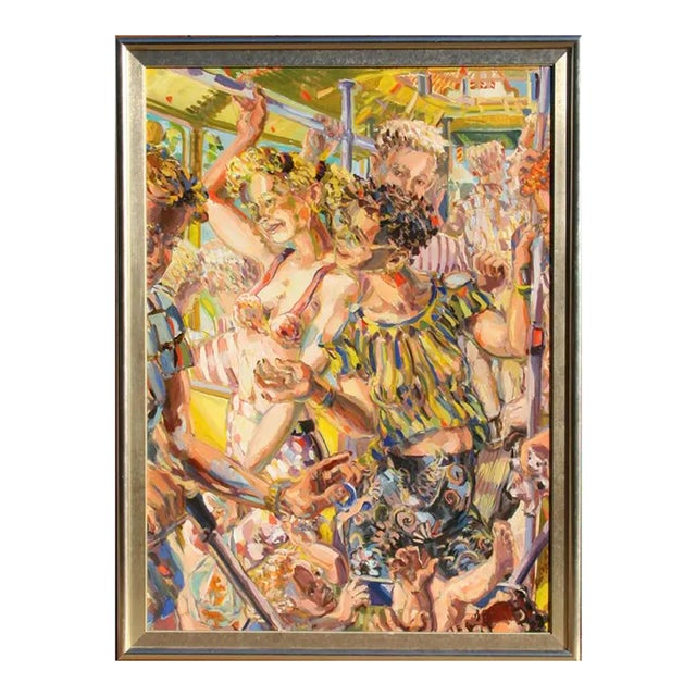 Ken Mabrey, Subway Riders, Painting For Sale