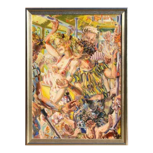 Ken Mabrey, Subway Riders, Painting