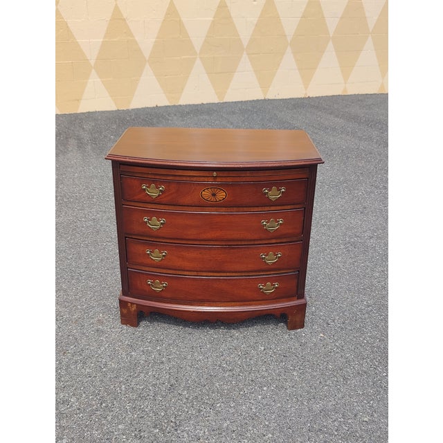 Vintage Lexington Heirloom Solid Mahogany Chippendale Bachelors Chest of Drawers For Sale - Image 11 of 11