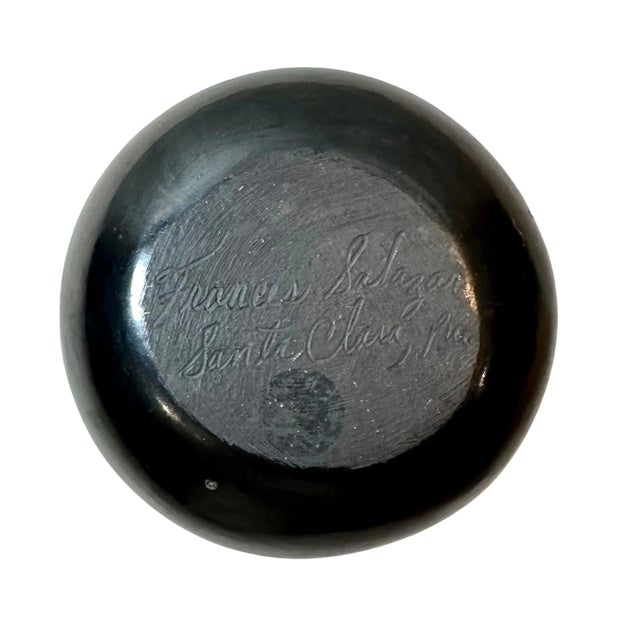 1970s 1970s Black Santa Clara Pottery Bowl For Sale - Image 5 of 5