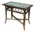 British Colonial Antique Tile Top Bamboo Table For Sale