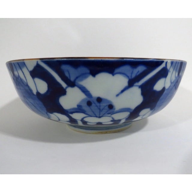 Ceramic Vintage Asian Centerpiece Bowl For Sale - Image 7 of 9