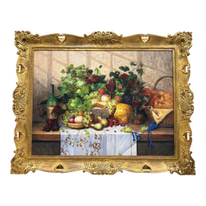 Large Still Life Oil Painting 22k Gold Frame by Shawn Speck