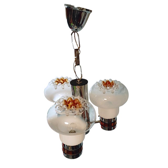 Ceiling Lamp by Toni Zuccheri for Mazzega For Sale