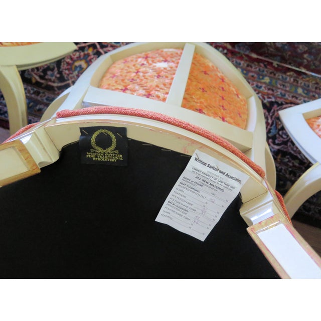 French William Switzer Louis XVI Style Fauteuils Shield Back Dinning Chairs 3200 For Sale - Image 3 of 5