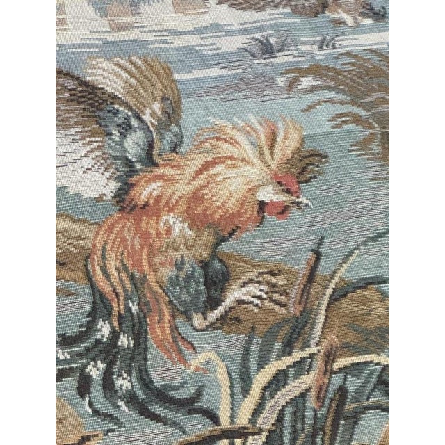 Vintage French Aubusson Style Jacquard Tapestry, 1970s For Sale - Image 11 of 18