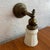 Industrial Antique Industrial Brass Wall Sconce With Frosted Glass Shade For Sale - Image 3 of 13