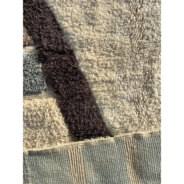 Large Moroccan Beni Ouarain Rug in Wool, 2010s For Sale - Image 15 of 16