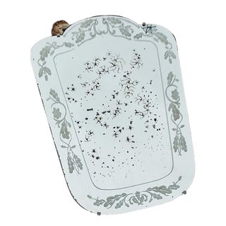 French Venetian Mirror with Engraved Glass, 1950 For Sale
