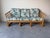 Mid-Century Modern Vintage Ficks Reed Style Bamboo Rattan Sofa With Floral Print Upholstery For Sale - Image 3 of 12