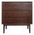 Mid-century Scandinavian Dark Wood Chest of Drawers, Denmark, 1960s For Sale