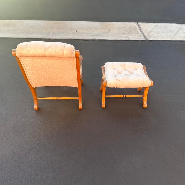 1970s Obi Chair With Matching Ottoman For Sale - Image 4 of 8