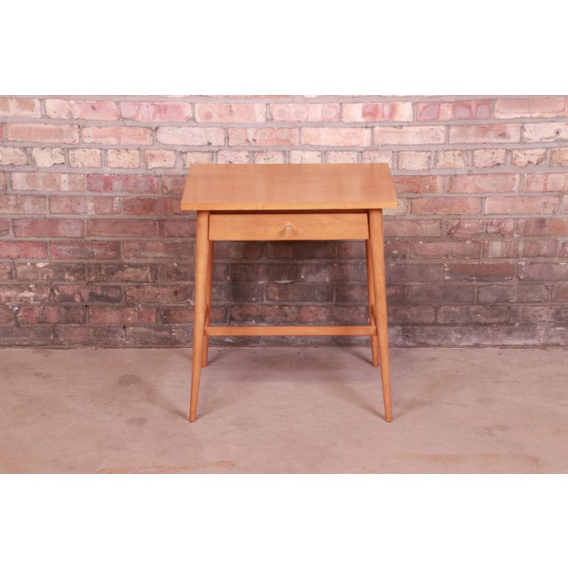 Planner Group Paul McCobb Planner Group Solid Maple Nightstand, Newly Refinished For Sale - Image 4 of 12