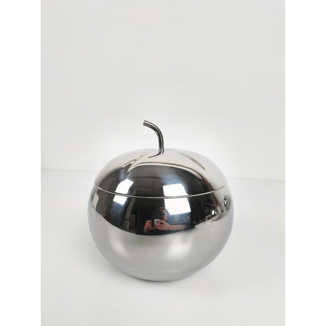 Pop Stainless Steel Apple Box Ice Bucket in the style of Sottsass, Italy, 1970s For Sale - Image 17 of 18