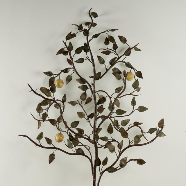 Vintage Italian Tole Lemon Tree Sculpture For Sale - Image 12 of 12