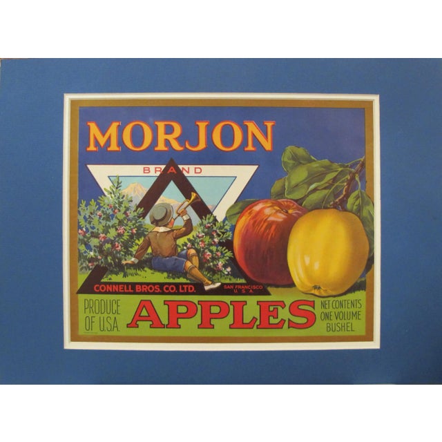 Date: 1940s Size: 10.75 x 8.75 inches, 16 x 12 inches matted Printed in the United States, this label was designed to...