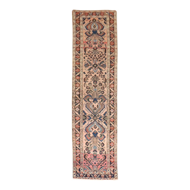 Antique Zabihi Collection Persian Lilihan Runner - 2'9" x 9'10" For Sale