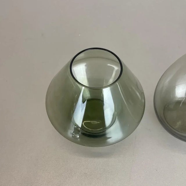 Turmalin Vases Attributed to Wilhelm Wagenfeld for WMF, Germany, 1960s, Set of 3 For Sale - Image 6 of 17