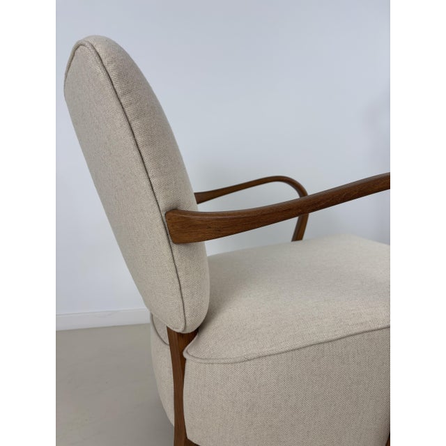 Wood H-237 Armchair by J. Halabala, 1950s For Sale - Image 7 of 14