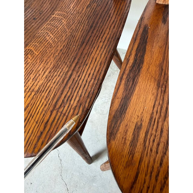 Vintage Virginia House Solid Oak Windsor-Style Dining Chairs – Set of 4 For Sale - Image 13 of 13