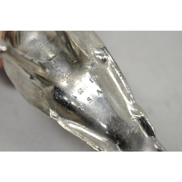 Vintage Pheasant Bird Silver Plated Figurine Salt & Pepper Shakers - A Pair For Sale - Image 13 of 15