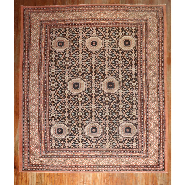 Late 20th Century Vintage Oversize Inspired Samarkand Rug For Sale - Image 5 of 12