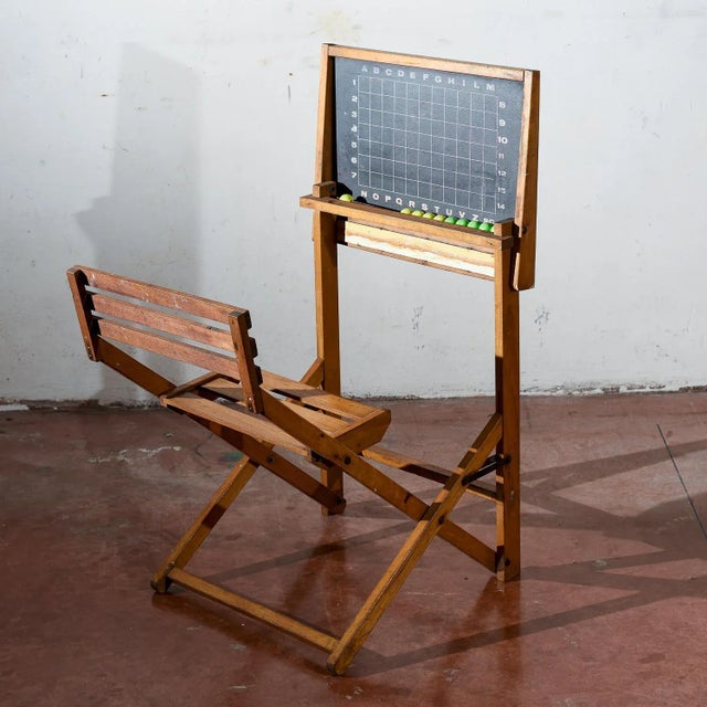 Vintage Children's School Desk For Sale - Image 4 of 9