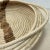 Extra Large Basket Woven Raffia With Handles Shallow For Sale - Image 4 of 6