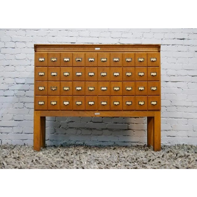 Oak Cabinet with 40 Drawers, Germany, 1930s or 1940s For Sale - Image 11 of 18