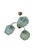 Blue Art Deco 3-Armed Chandelier with Blue Glass Shades, Europe, 1930s For Sale - Image 8 of 11