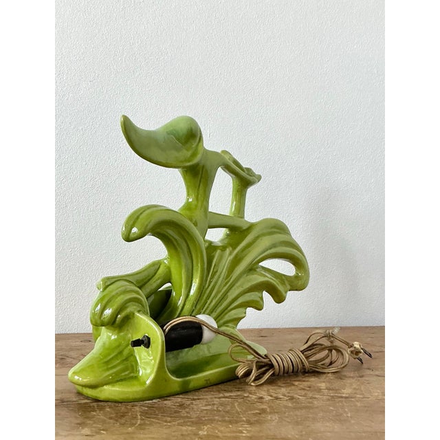 Mid 20th Century Vintage MCM Royal Haeger Glazed Ceramic Lamp For Sale - Image 5 of 12