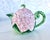Fitz & Floyd Pink Hydrangea Tea Pot, perfect for a Garden Party, mix and match other Fitz whimsical dinnerware. 9.5in w to...