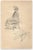 George Auriol, Sketch of a Woman, Graphite on Vellum Drawing, 1890s For Sale