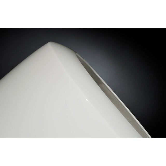 White Glossy Ceramic Howitzer Vase from VGnewtrend, in New conditions. Designed from 2000