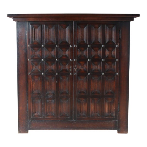 Brutalist Highboard Cabinet from Spain, 1960s For Sale