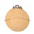 Round French Empire Style Unlaquered Brass Mirror For Sale - Image 4 of 4