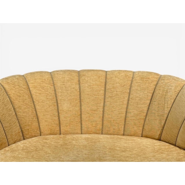 Finnish Modern, Settee or Sofa, Fabric, Wood, Finland, 1940s For Sale In New York - Image 6 of 10